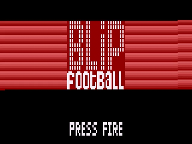 Blip Football (Homebrew) — Title screen